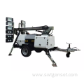 Lighting Tower Powered by Genset